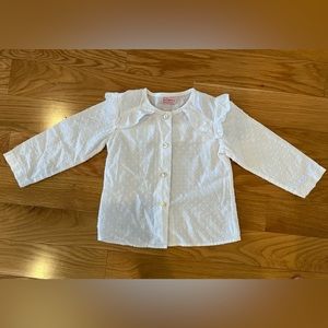 La Coqueta swiss dot blouse